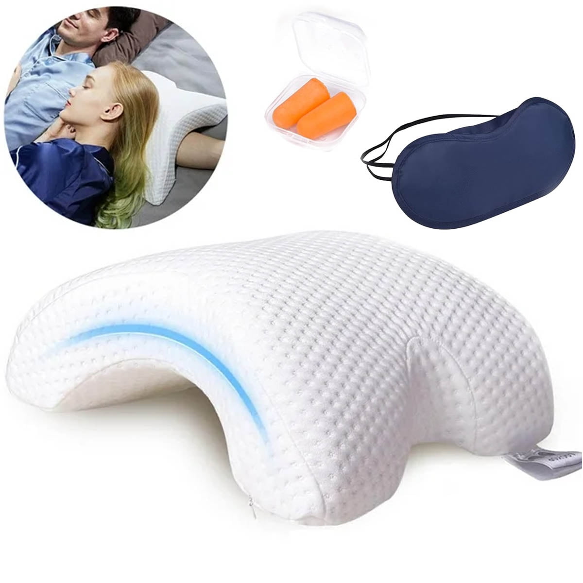 Frido U Shaped Multipurpose Sleeping Pillow for Couple