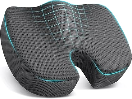 Memory Foam Cushion for Office Chair, Car Seat, Airplane