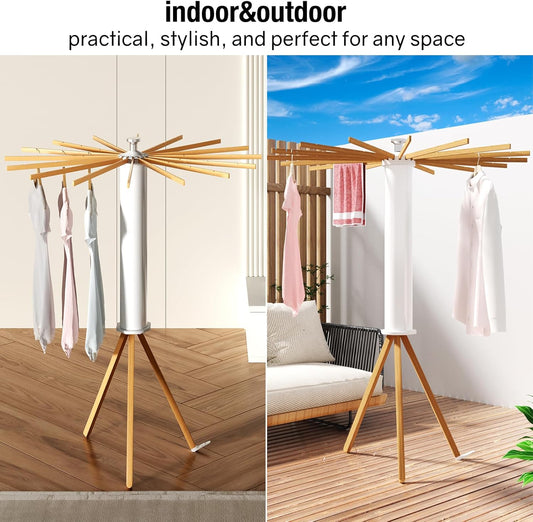 Tripod Clothes Drying Rack  Folding Space Saving