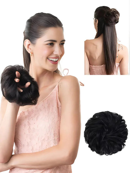 PREMIUM MESSY BUN HAIR SCRUNCHIES - IMPORTED