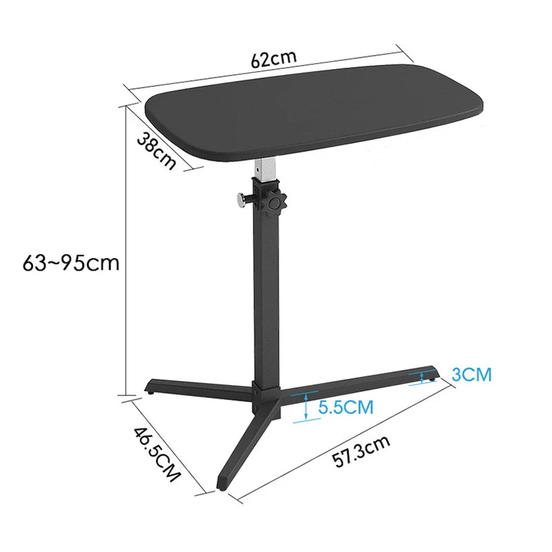 Movable bedside table, sofa desk, or small bedroom table